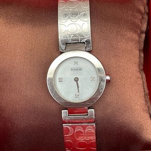 Silver Coach Bracelet Watch